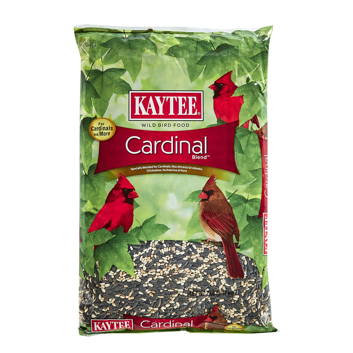 Kaytee bag front showing product and easy refills benefit