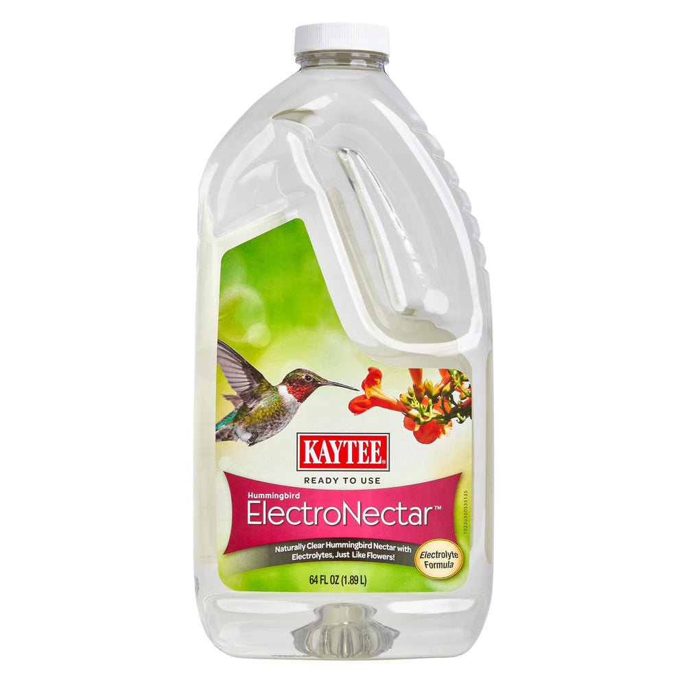 Kaytee ElectroNectar front bottle showing branding and capacity benefits
