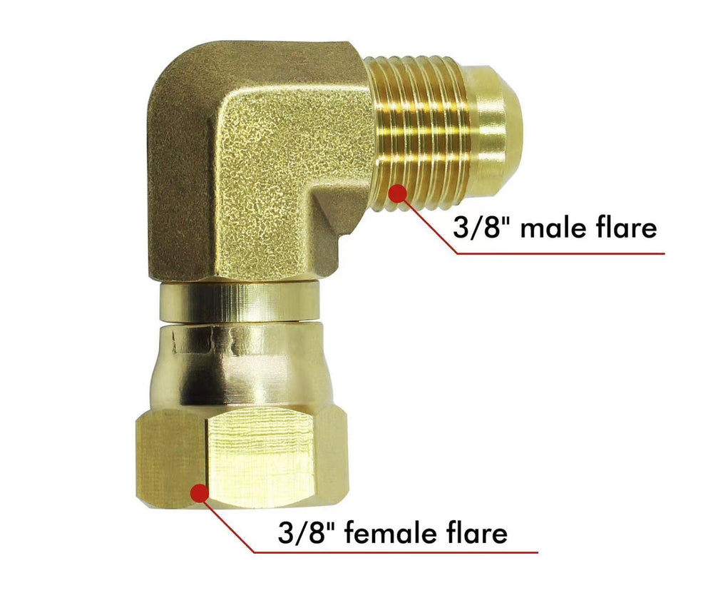 KBZ swivel nut closeup highlighting 360-degree rotation for easier alignment and leak prevention