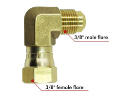 KBZ swivel nut closeup highlighting 360-degree rotation for easier alignment and leak prevention