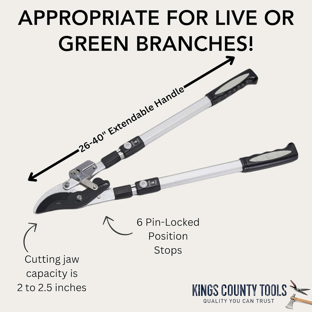 Kings County Tools double ratcheting mechanism detail delivering amplified cutting power