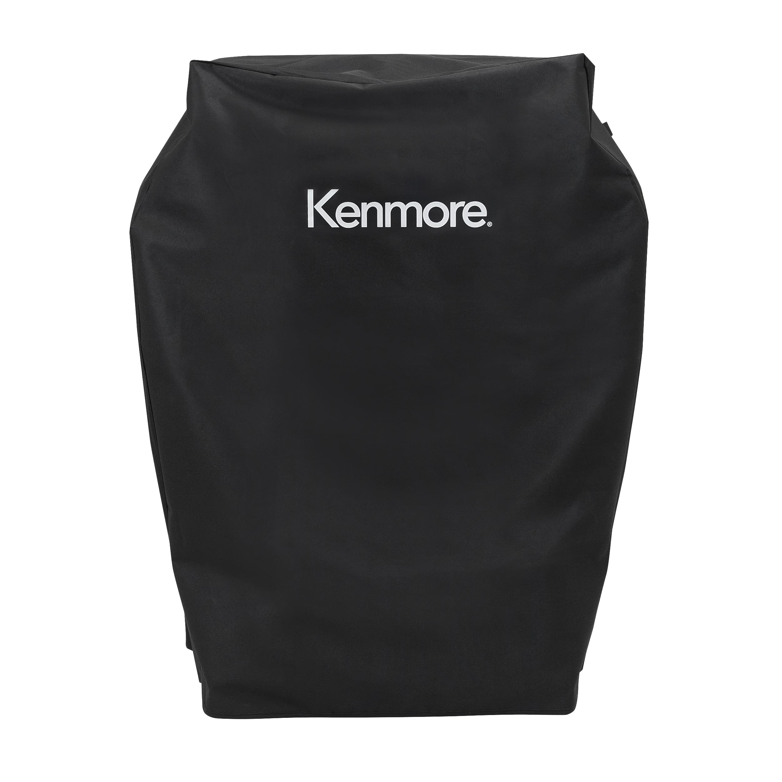Kenmore front view of cover protecting grill from elements and dirt