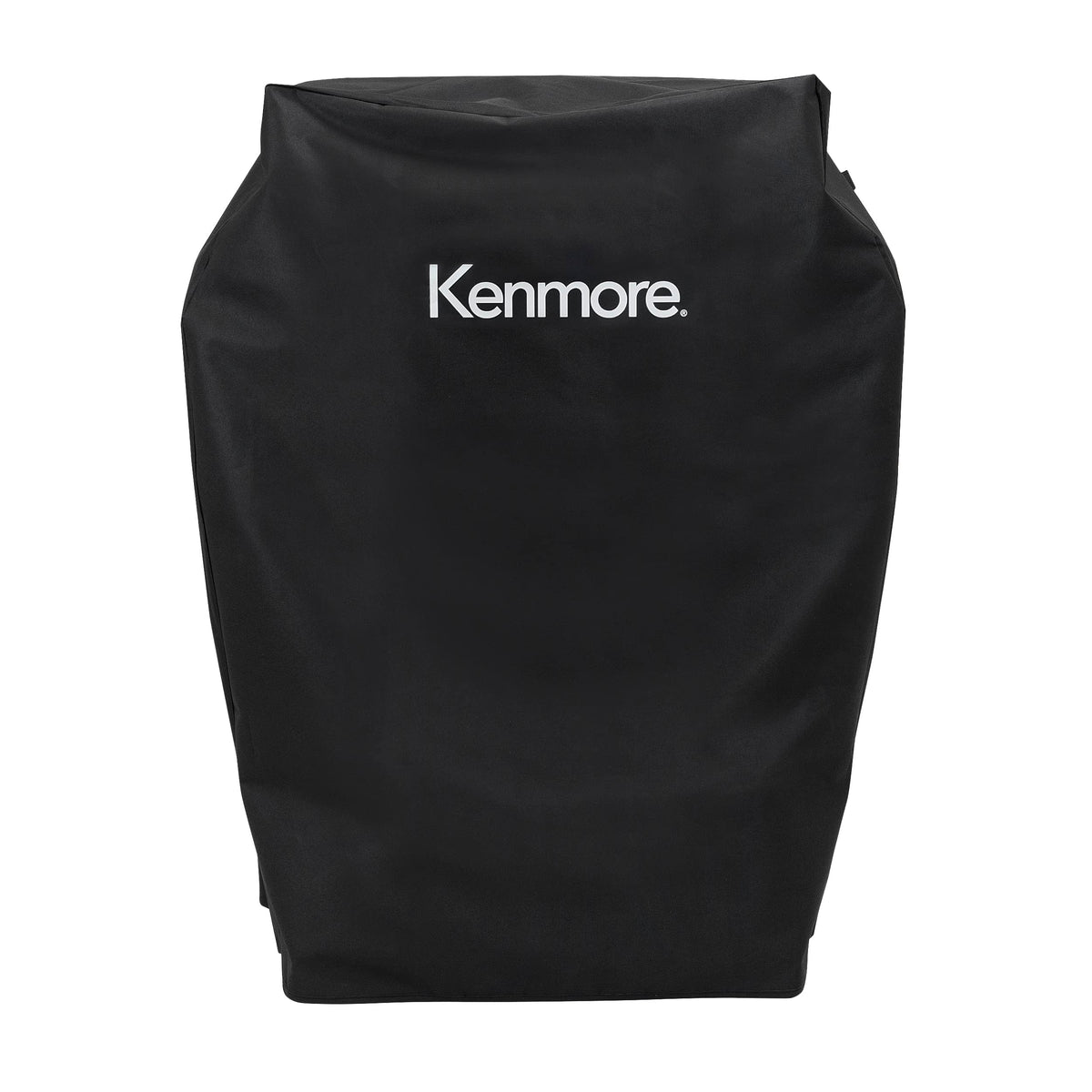Kenmore front view of cover protecting grill from elements and dirt