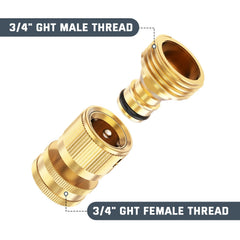 Kesfitt close-up of solid brass threading highlighting corrosion resistance and precise fit