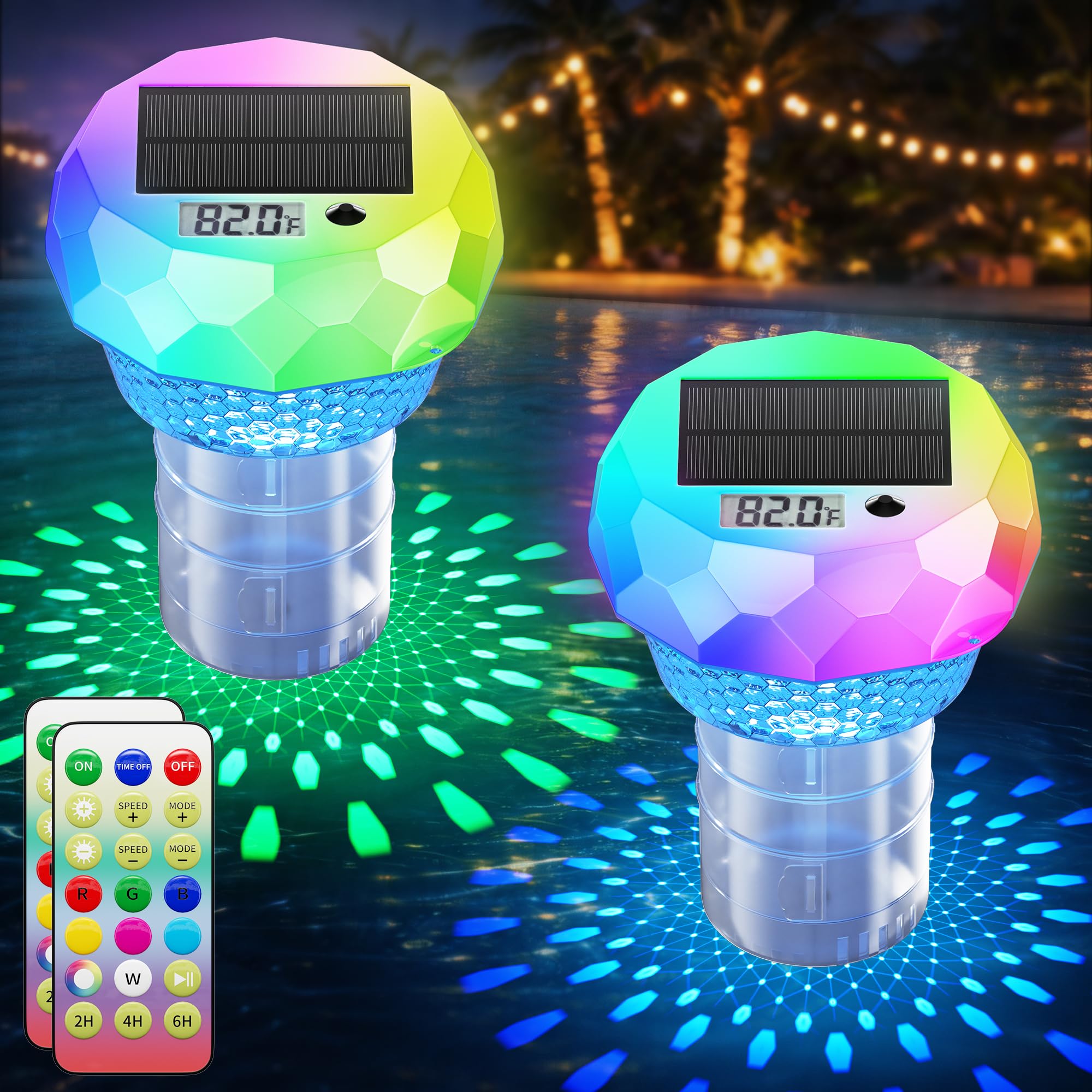 Ketom front view of both floaters showing size and dual-pack convenience