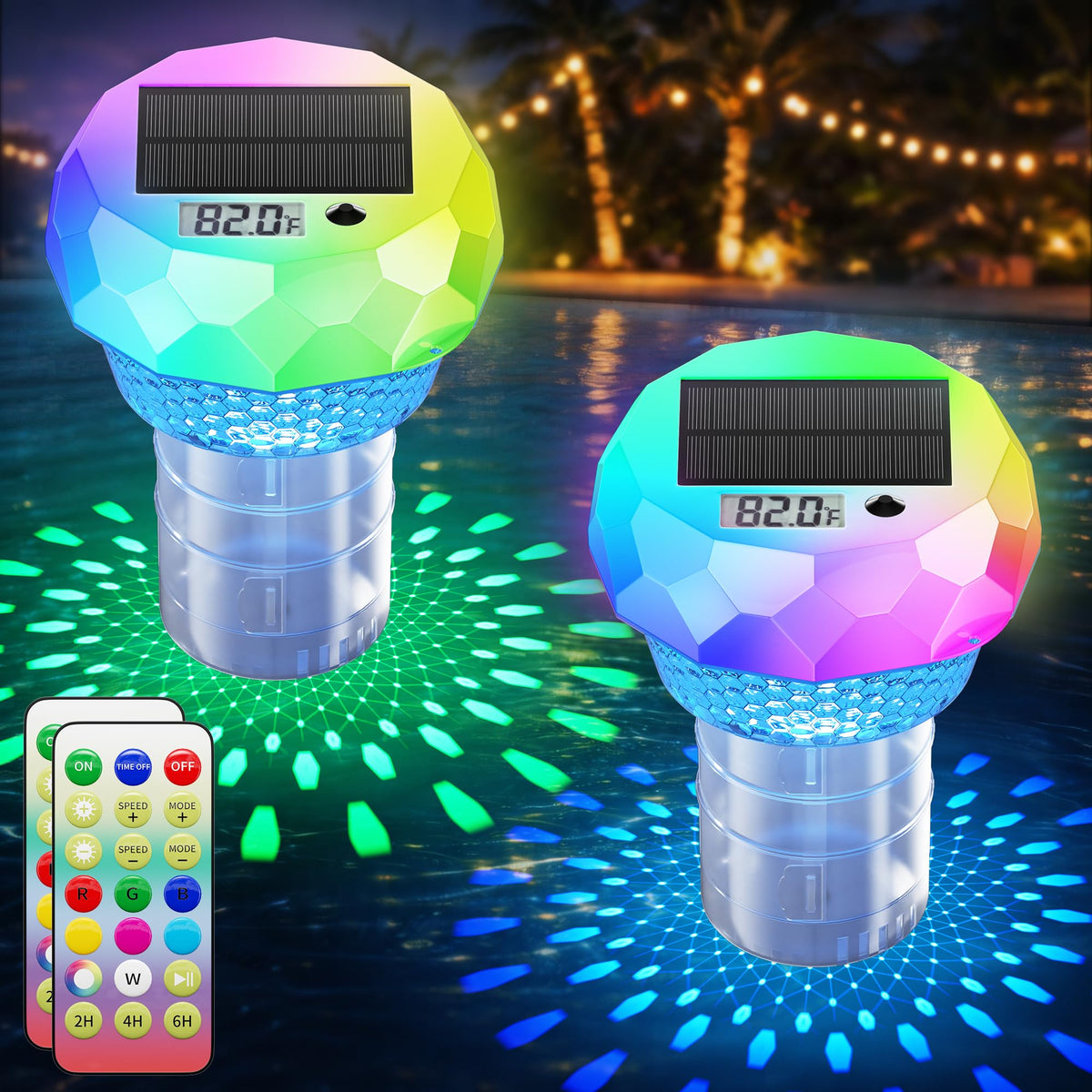 Ketom front view of both floaters showing size and dual-pack convenience