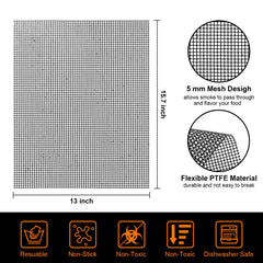 KICKOIL close-up of mesh texture showing even heat flow and durability