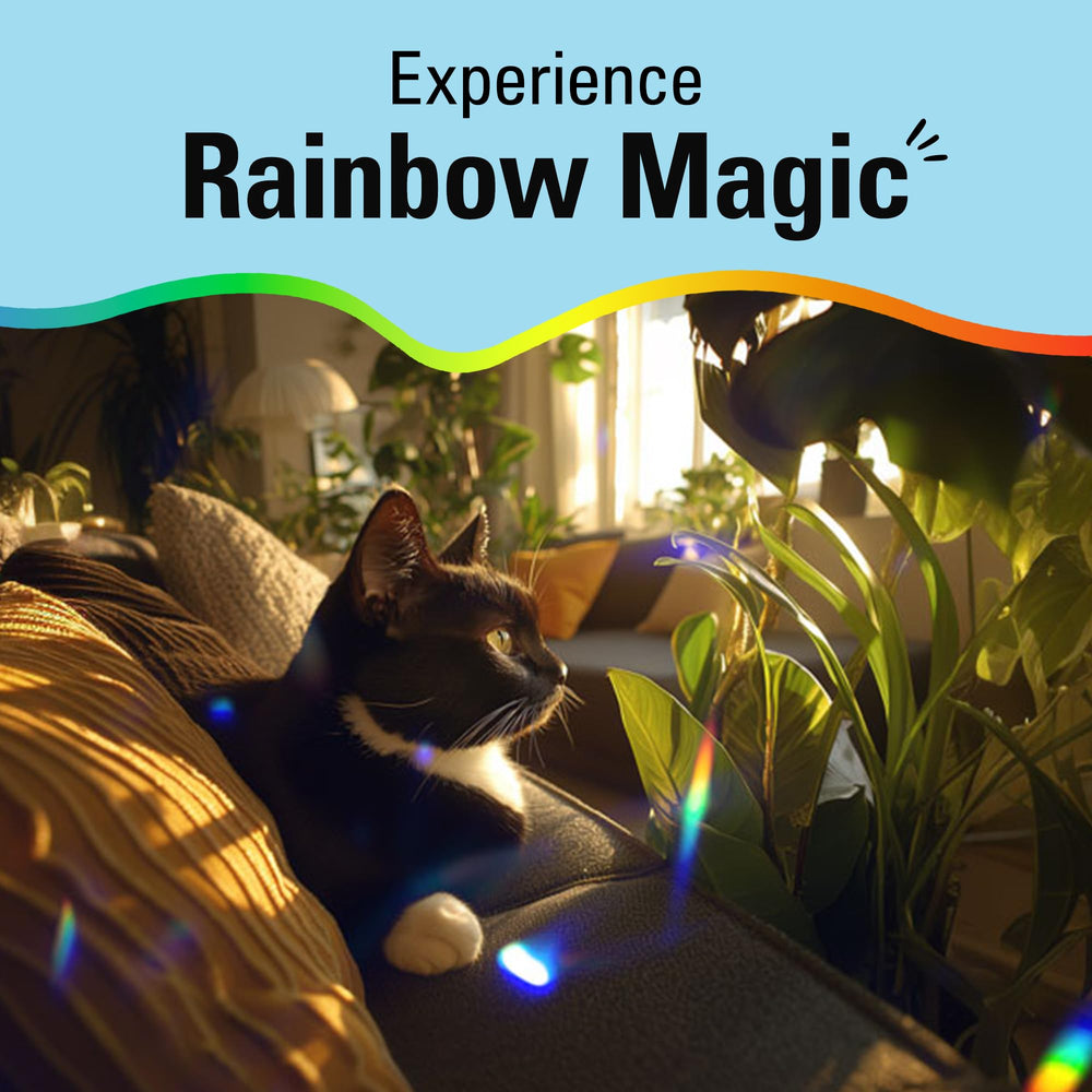 Kikkerland room rainbow projection casting moving colors for decoration