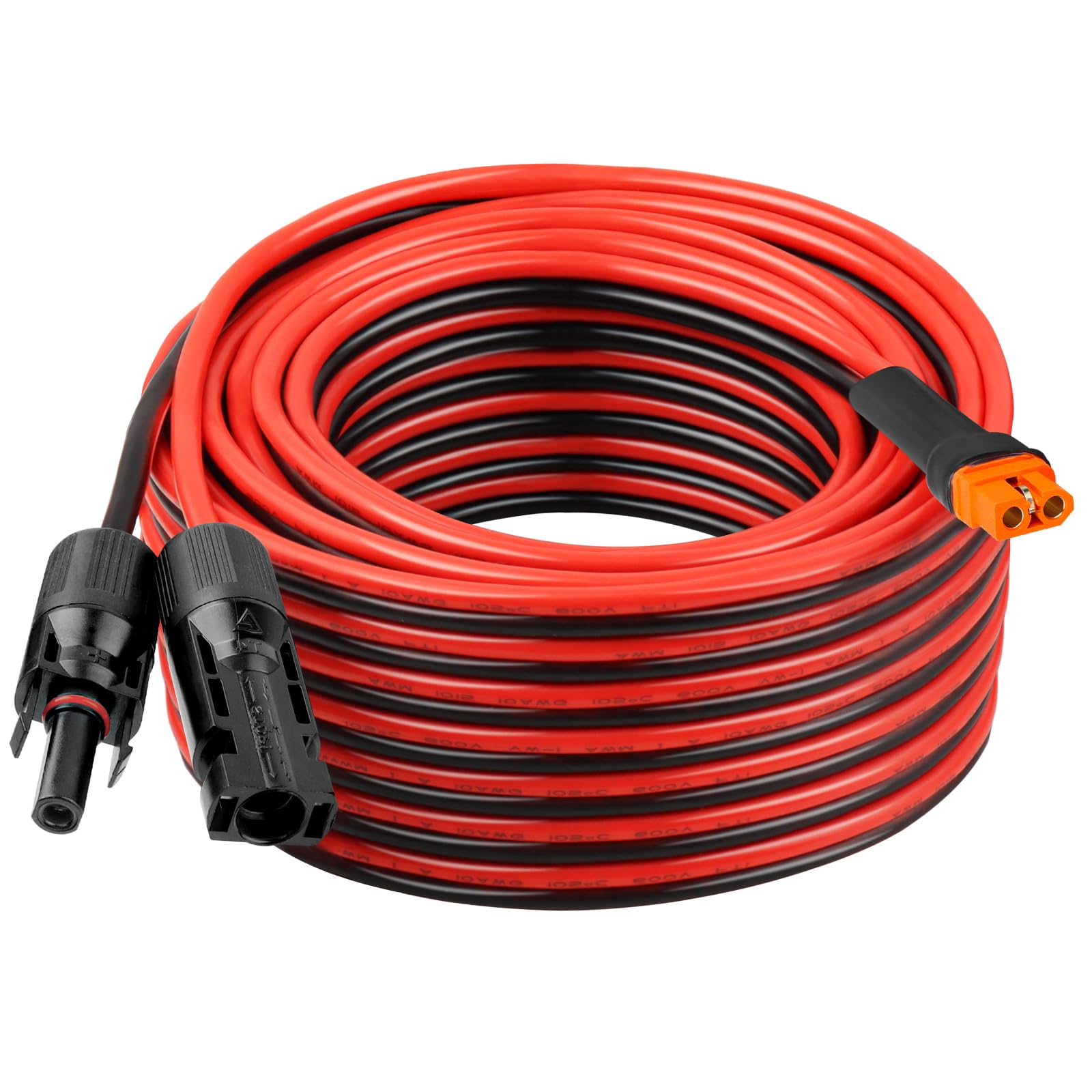 Kimbluth XT60i cable front view showing connector and cable, reliable outdoor power