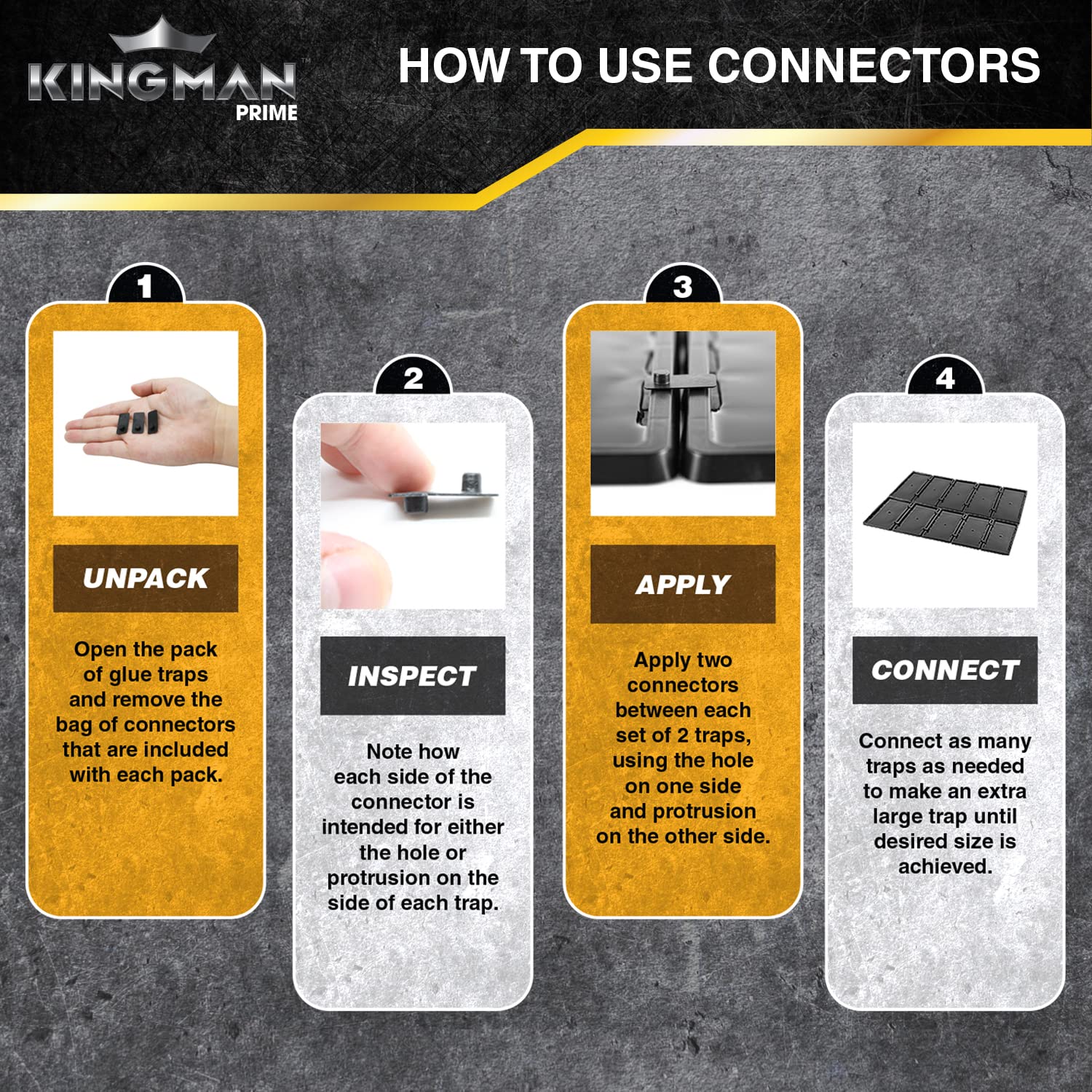 KINGMAN PRIME connected trays arranged as extended barrier to cover runways