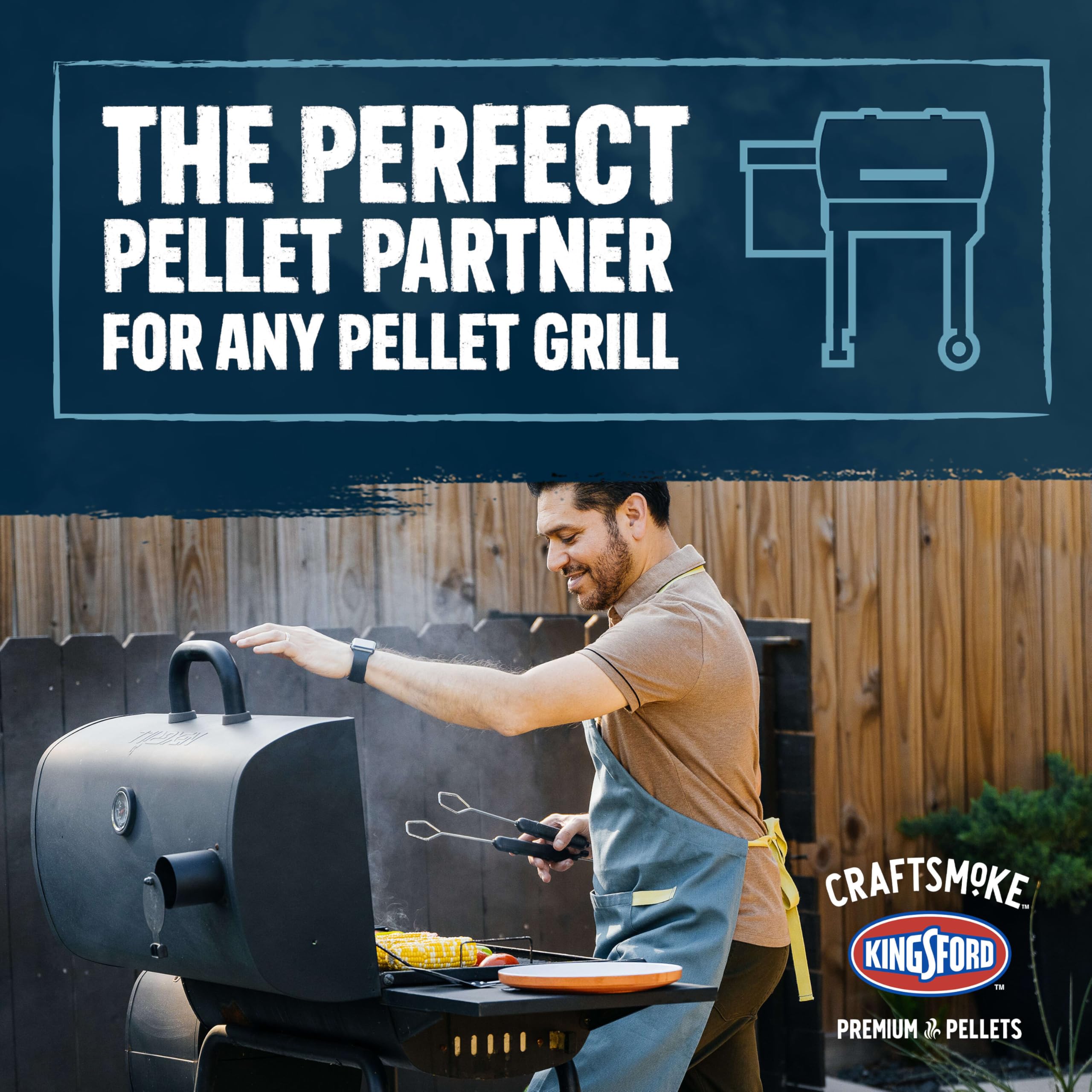 kingsford open bag spilling pellets to show natural wood and filler-free quality