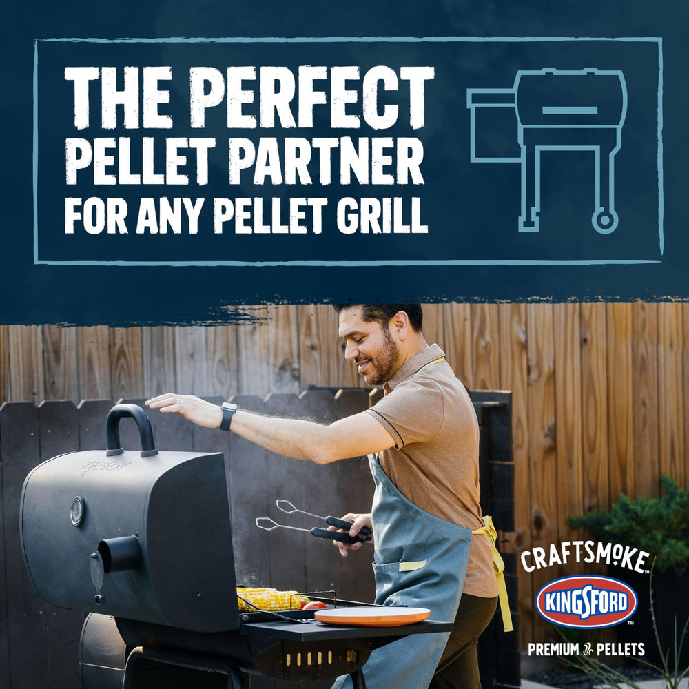 kingsford open bag spilling pellets to show natural wood and filler-free quality