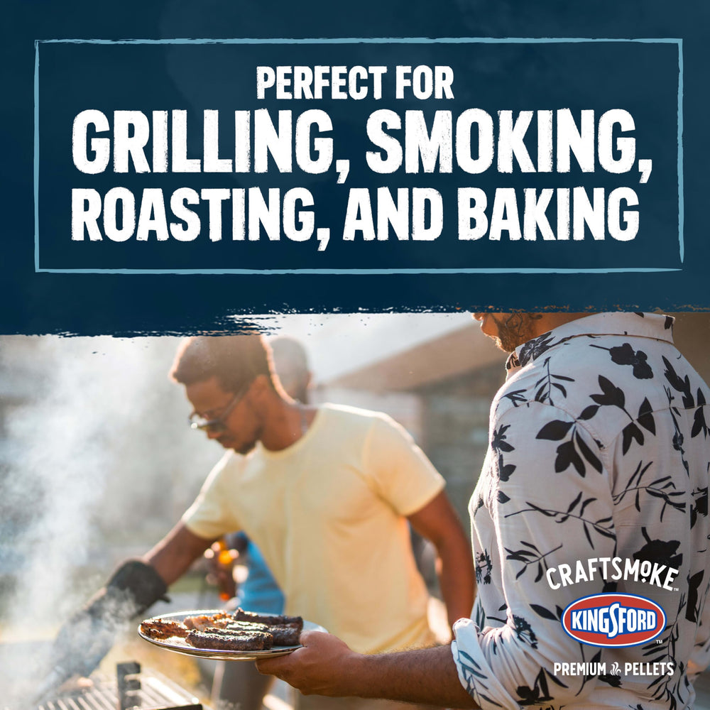 kingsford grilled chicken plated to show balanced smoke from the Craftsmoke blend