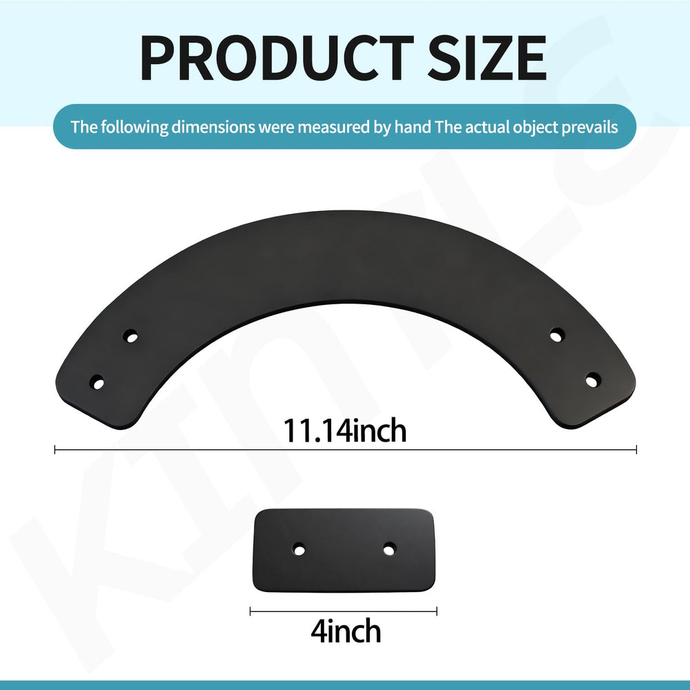 KINTLE rectangle paddle close-up with dimensions and durable rubber benefit