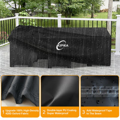 Kipiea taped seam detail highlighting waterproof seam protection and long-lasting seal