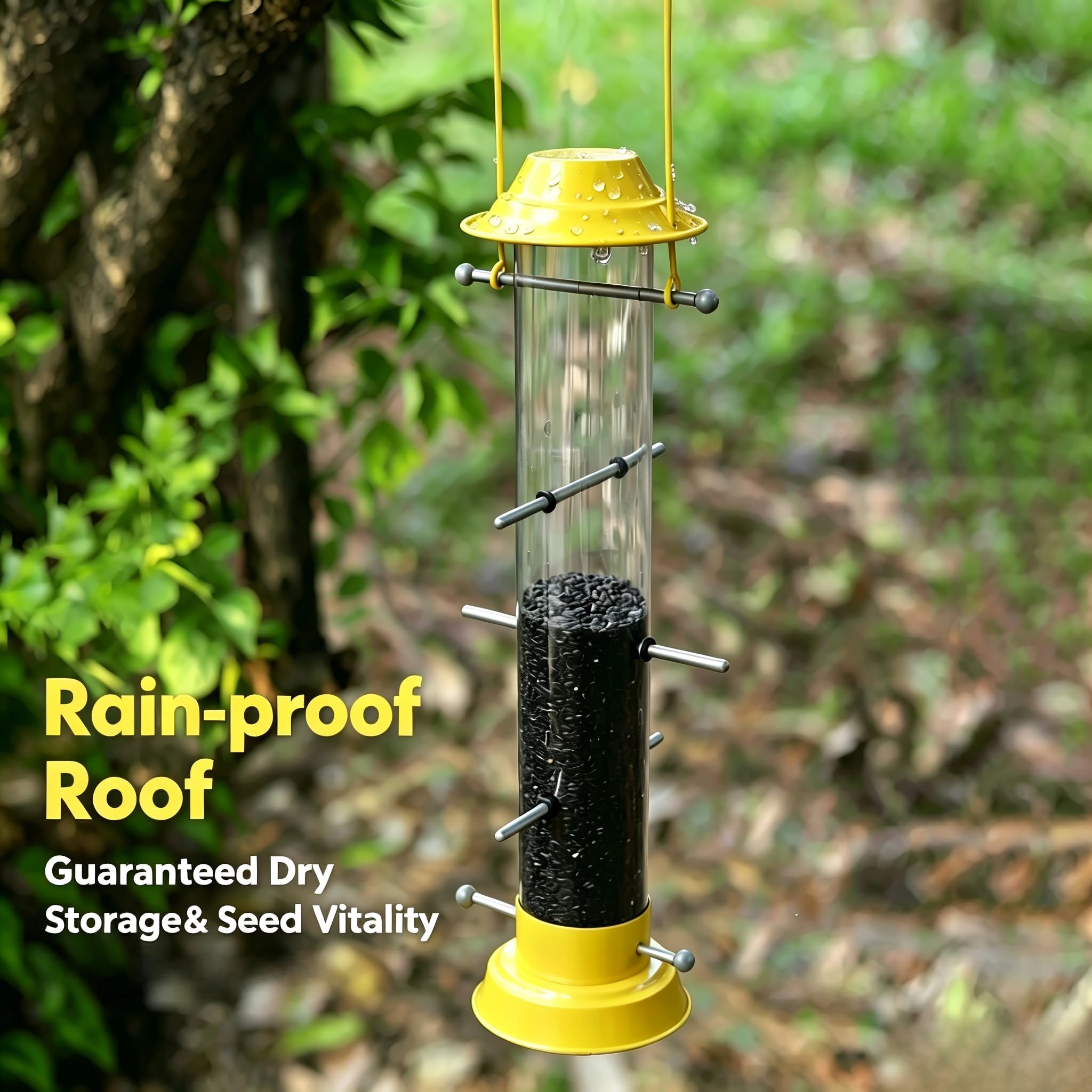KiRuan metal weatherproof roof close-up protecting seeds from rain