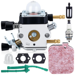 Kizut carburetor front view showing bolt pattern and intake, quick-fit replacement