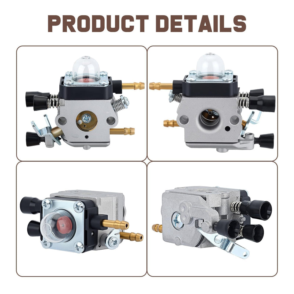 Kizut carburetor packaging with instruction sheet for guided installation