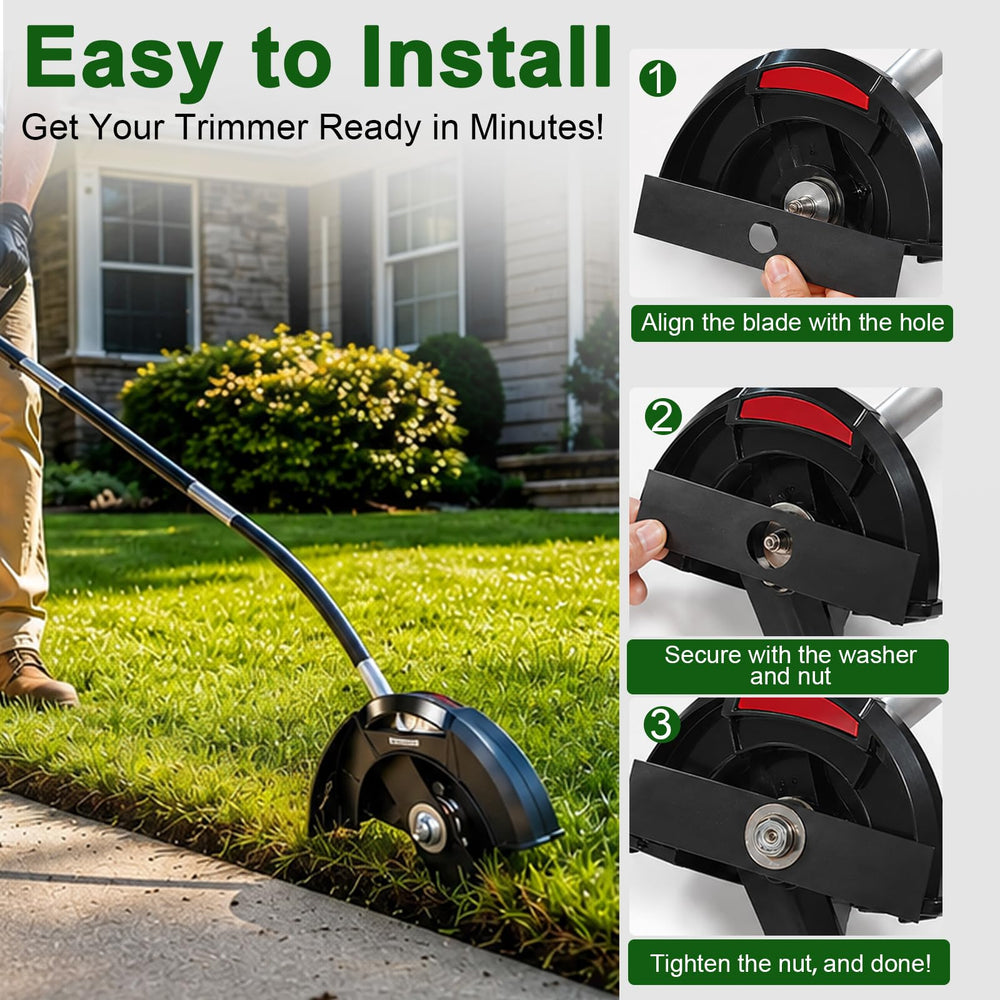 KOCBSYY blade edge profile highlighting cutting surface for clean edging benefit