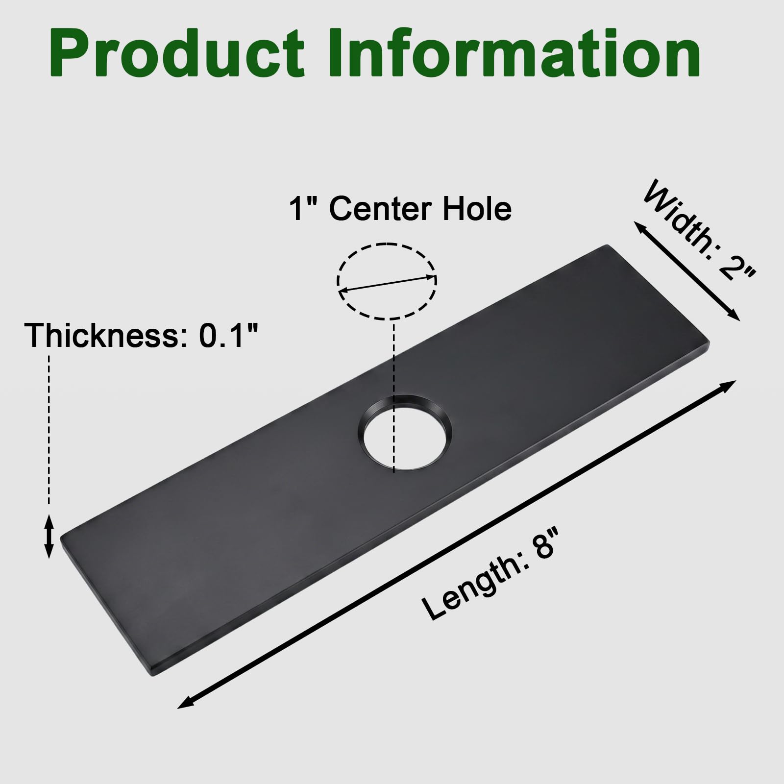 KOCBSYY close-up of 1-inch center hole aligning for accurate mounting benefit