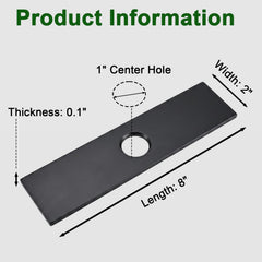 KOCBSYY close-up of 1-inch center hole aligning for accurate mounting benefit