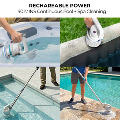 Kokido three interchangeable brush heads laid out for versatile pool cleaning