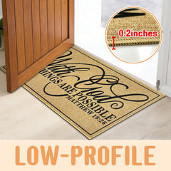 kokolap rubber backing detail keeping mat firmly in place for safety