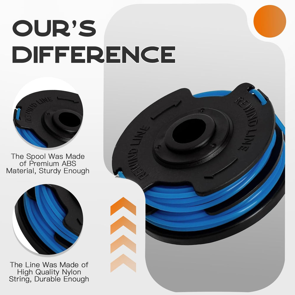 Kousika spools beside ruler showing size and helping confirm correct compatibility
