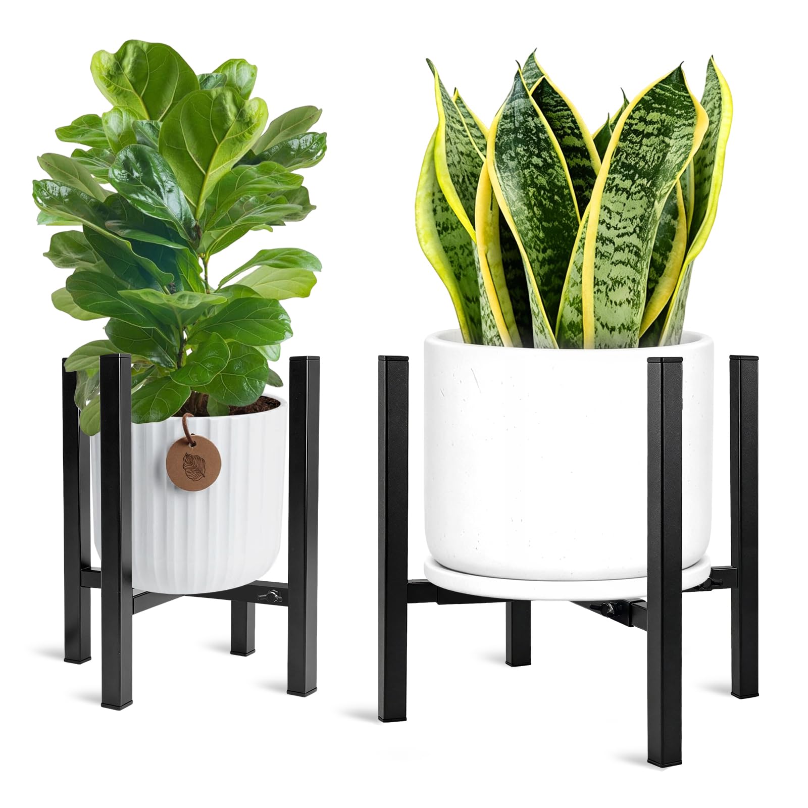 Kriico plant stand beside ruler showing scale and fit for 9 to 14 inch pots
