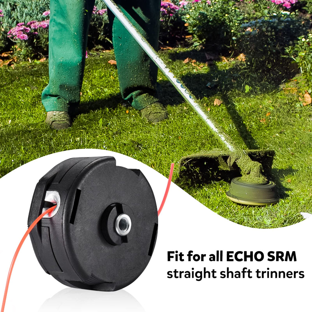 KTWT trimmer head in lawn scene showing efficient yard trimming