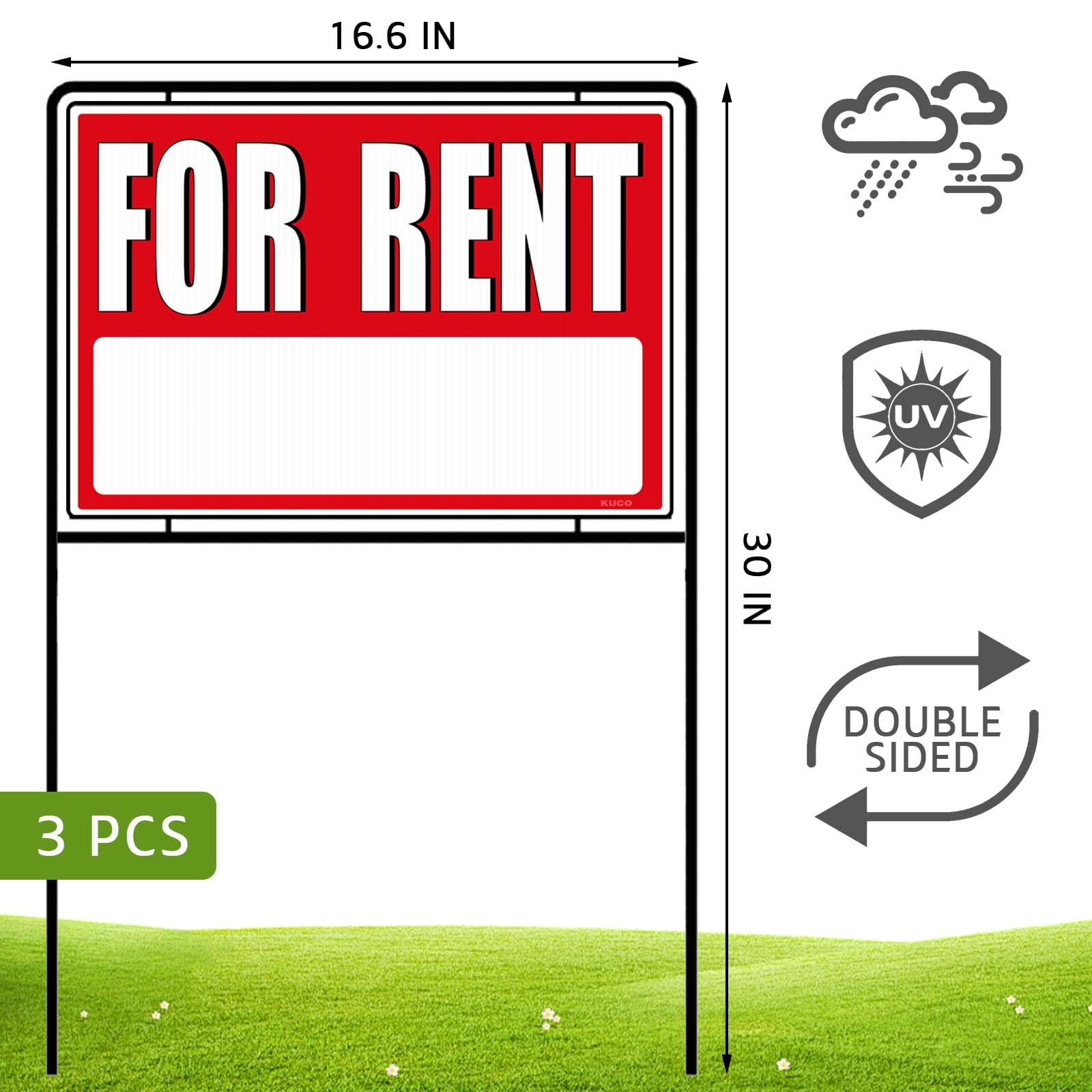 Kuco size comparison with door demonstrating 30-inch height