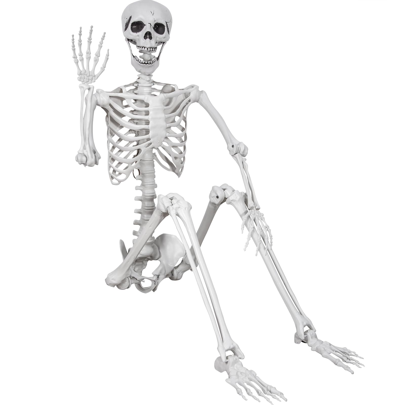 Kukooka front view life-size skeleton adding realistic curb appeal