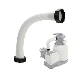 KUMATER hose front view showing 16-inch preassembled connector and ease of replacement benefit