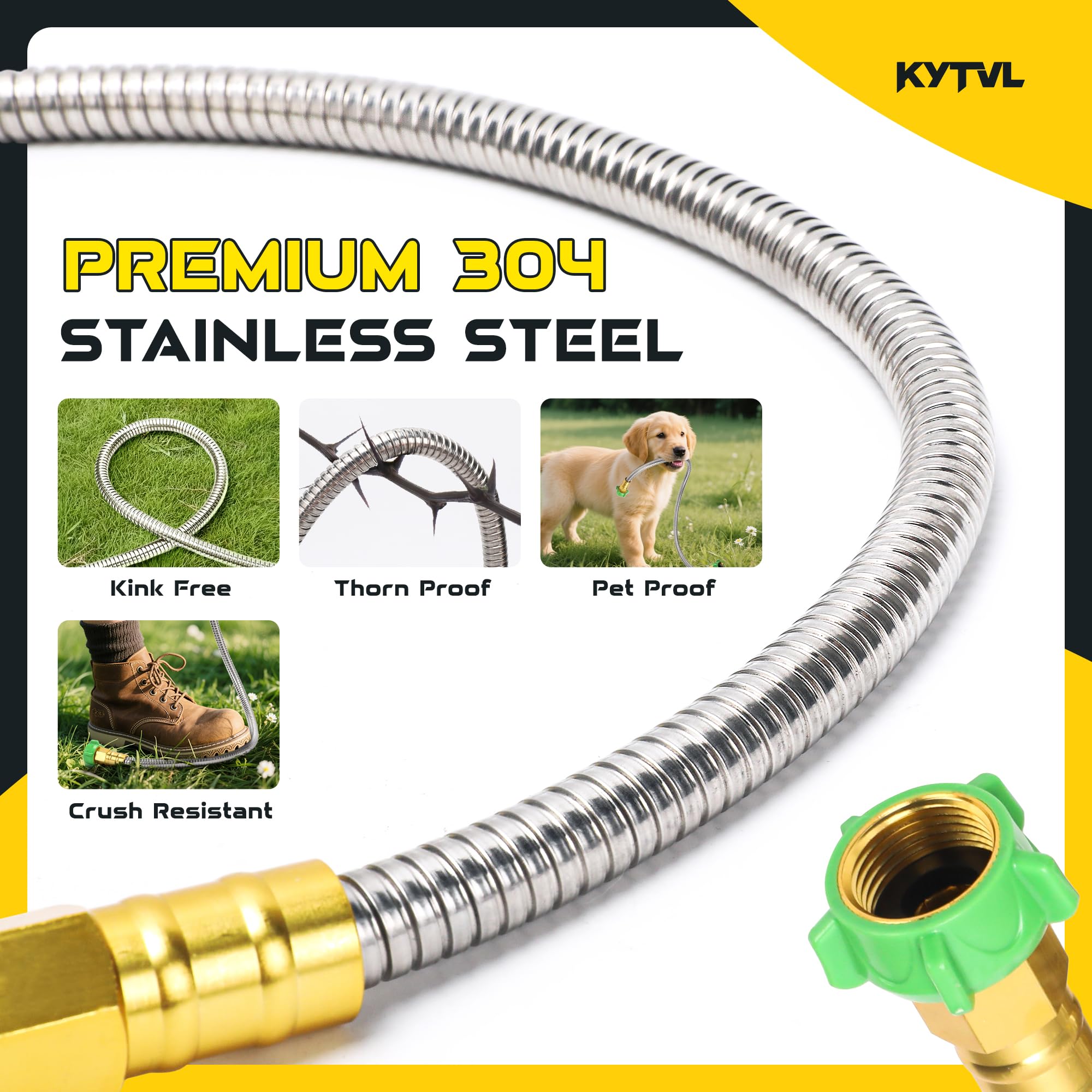 kytvl close-up stainless steel texture highlighting corrosion resistance
