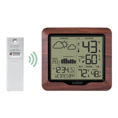 La Crosse Technology TX141TH-Bv2 sensor close-up showing weather durability benefit