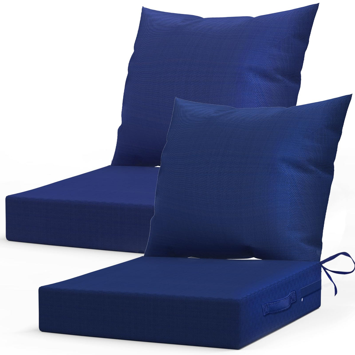 L'AGRATY front view of 24x24 seat and back set shows fit and finish