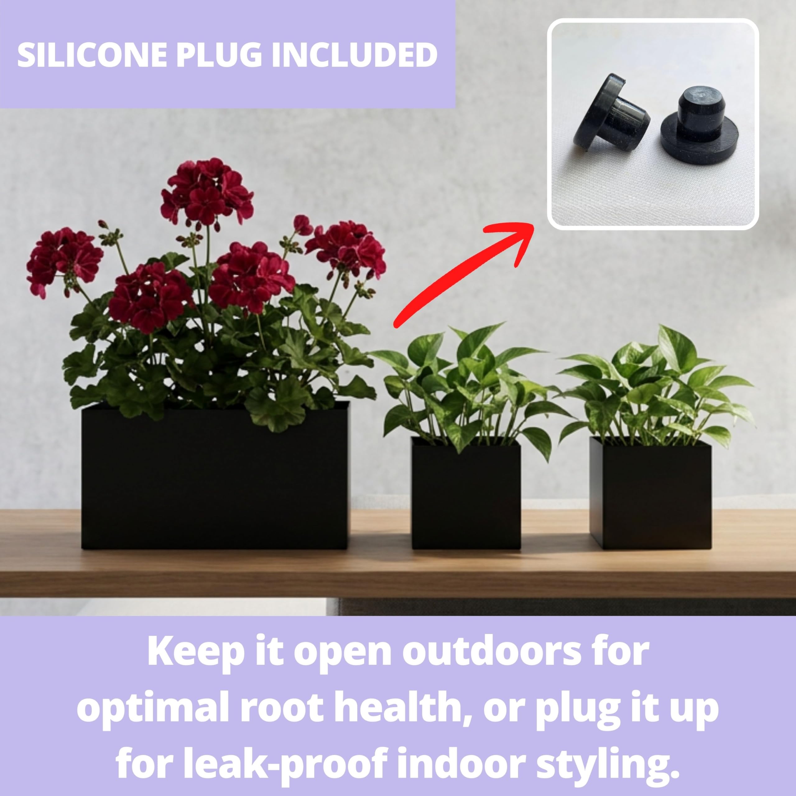 LáLáGreen planter held by hand to show compact size and scale
