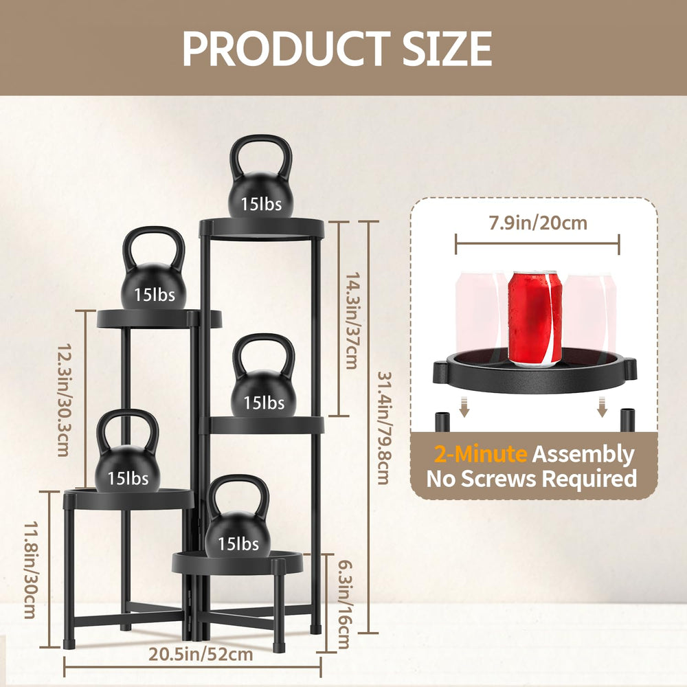 LASZOLA side profile showing foldable outer trays and adjustable angle for corner fit