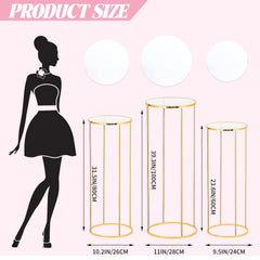 Latywen assembled stands holding floral arrangements for elevated presentation