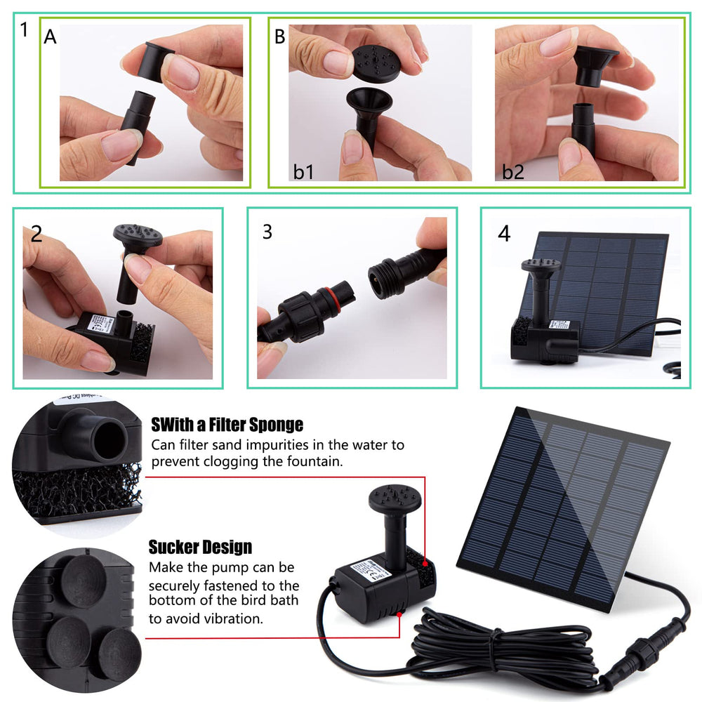LAWOHO pump beside a hand to show compact size and portability