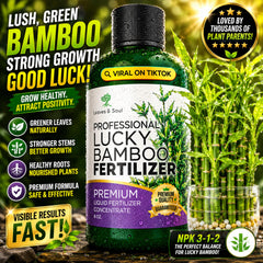 Leaves and Soul label close-up highlighting directions and nutrient ratio for confident use