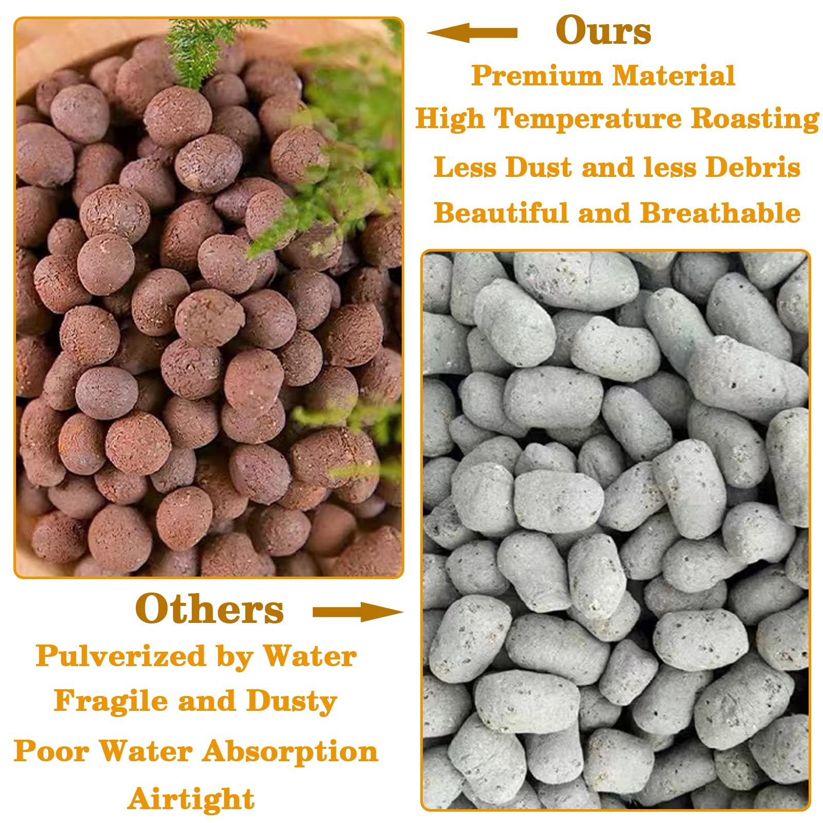 Legigo pebbles used as pot top dressing improving moisture control and clean look