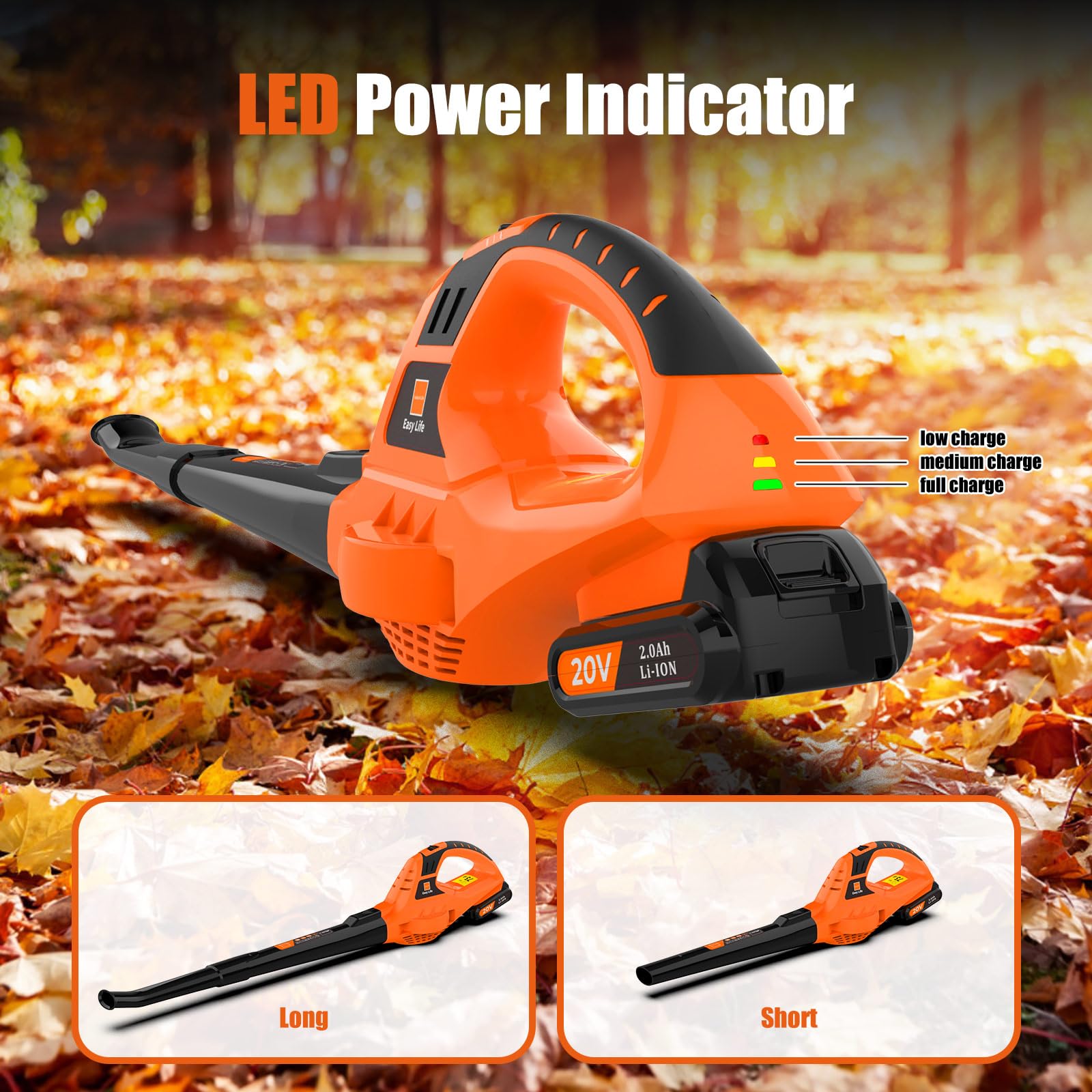leisch life handheld in use on driveway demonstrating easy operation