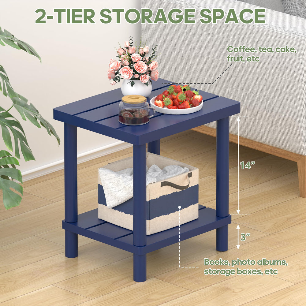 LEJANEOYE patio scene with side table illustrating natural aesthetic and outdoor utility