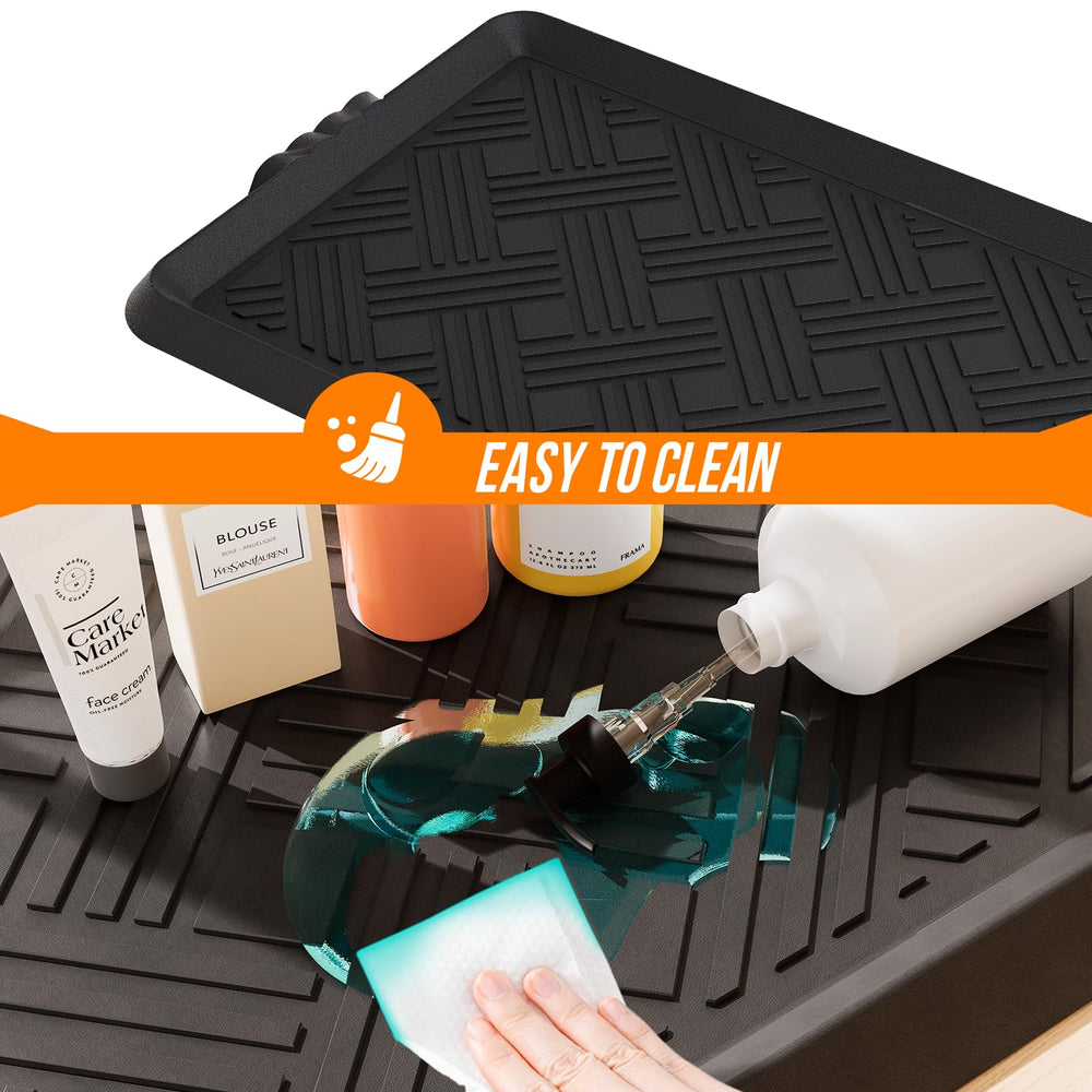 LFCONNECT tray rolled for compact storage demonstrating easy stowaway convenience