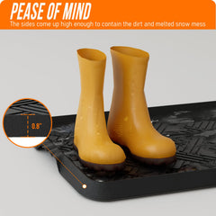 LFCONNECT boot tray holding wet shoes and boots keeping entryway clean