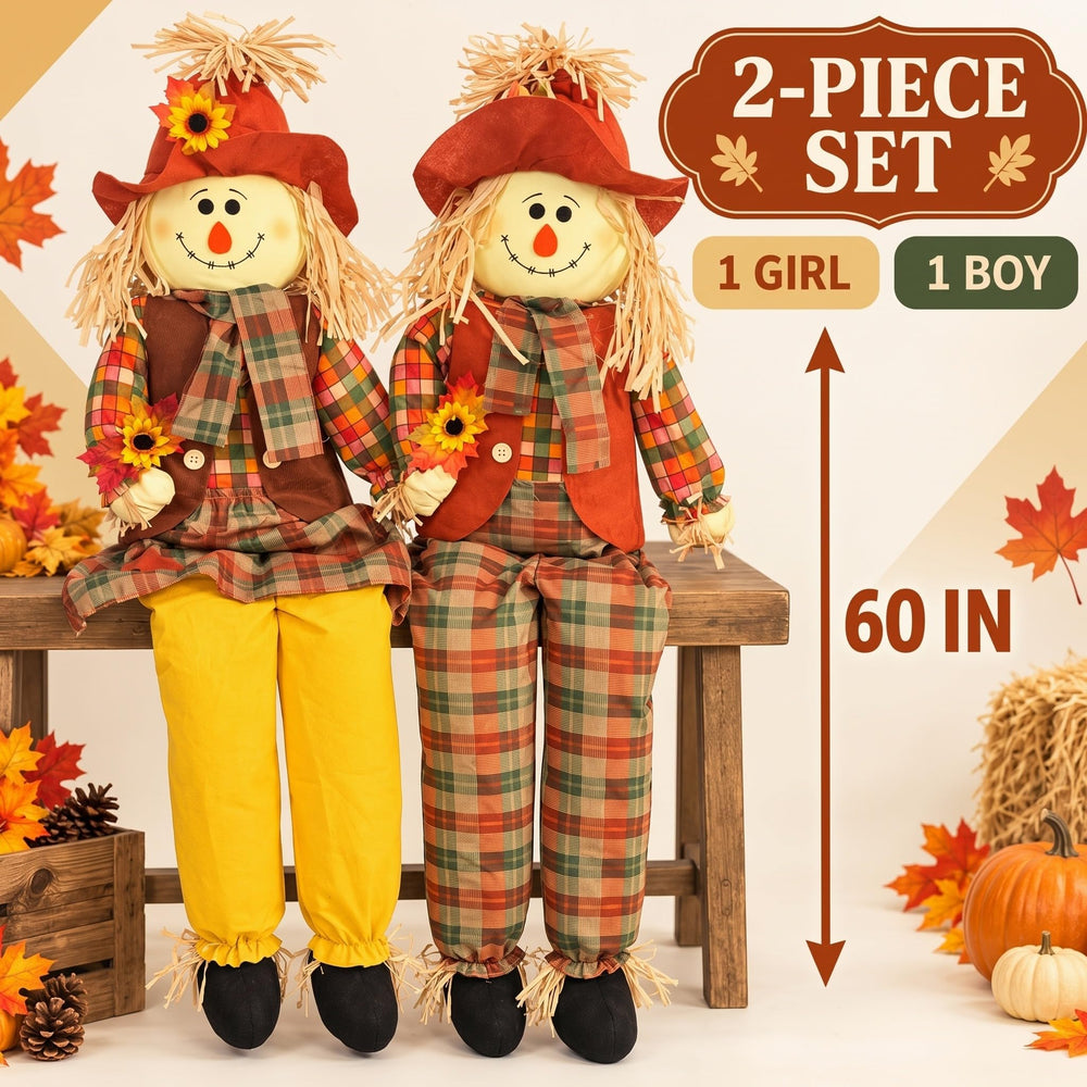 Libima scarecrow fabric close-up showing durable texture and stitching