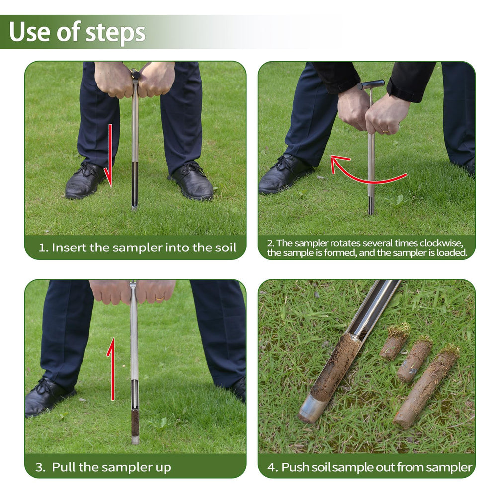 Lichtund sample bags with soil core for visible lab-ready transport