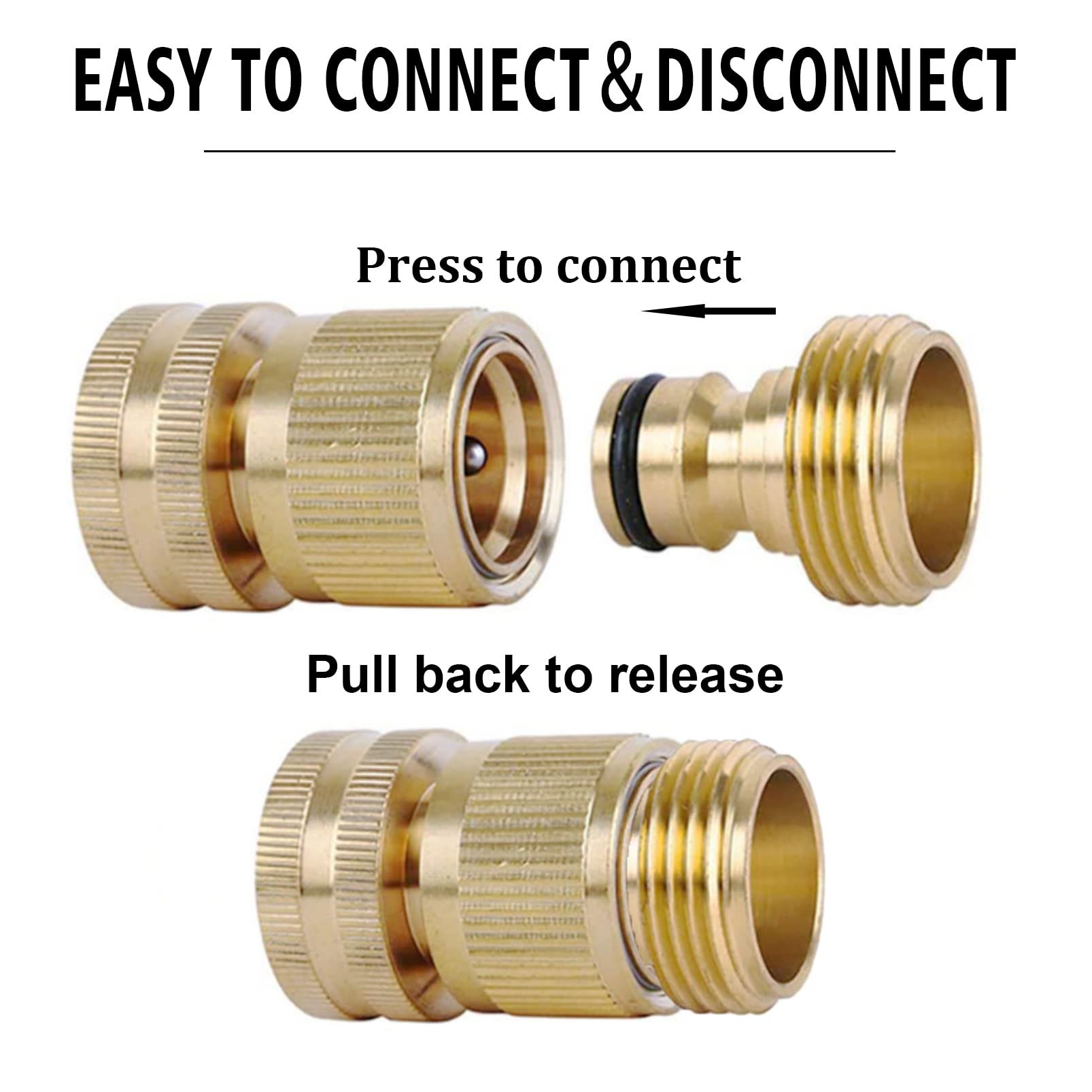 LIKAGE fitting attached between hose and sprayer enabling fast tool changes