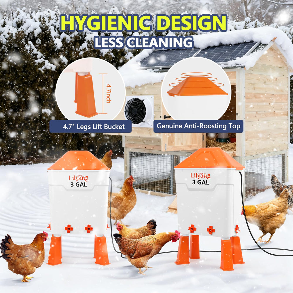 Lilyang removable 50° lid close-up showing reduced perching benefit